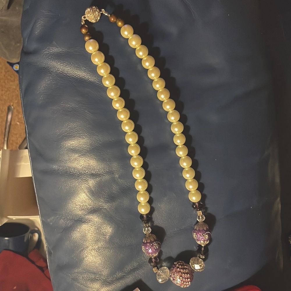 Purple craze necklace